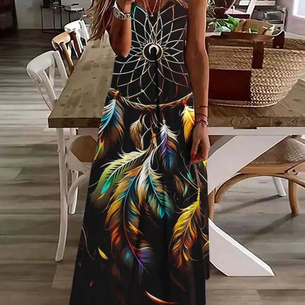 Women 3D Summer Bohemian Maxi Dress - Maxi Dress - Aorsin - Mad Fly Essentials
