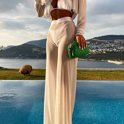 Women 4pc Halter Triangle Bikini Set - Bikini Set - Lyric - Mad Fly Essentials