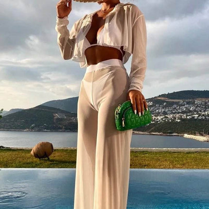 Women 4pc Halter Triangle Bikini Set - Bikini Set - Lyric - Mad Fly Essentials