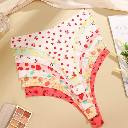 Women 7pc Seamless Butterfly Leopard Thong Panties - Panties - Gilishon - Mad Fly Essentials