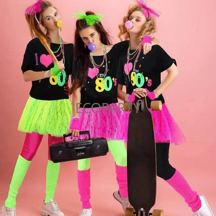 80s Party Accessories Women Costume Set - Mad Fly Essentials