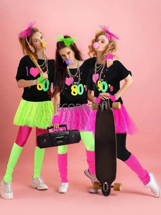 80s Party Accessories Women Costume Set - Mad Fly Essentials