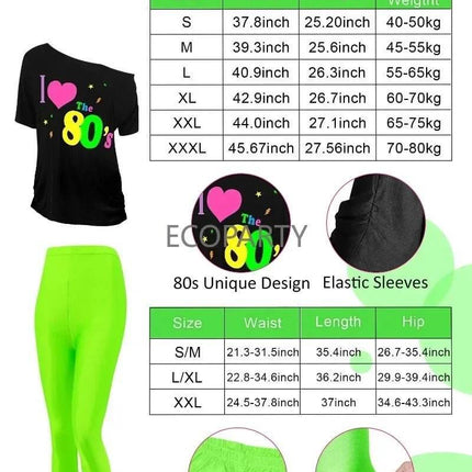 80s Party Accessories Women Costume Set - Mad Fly Essentials