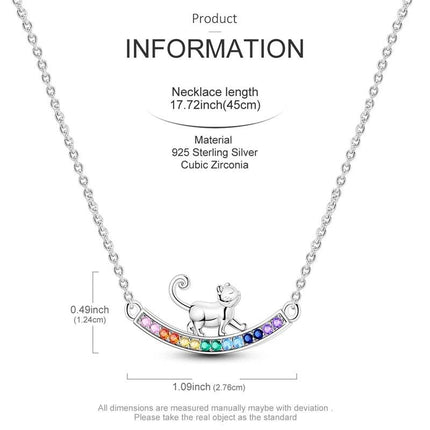 Women 925 Sterling Silver Bear Necklace - Necklace - 925 Sterling Silver - Mad Fly Essentials