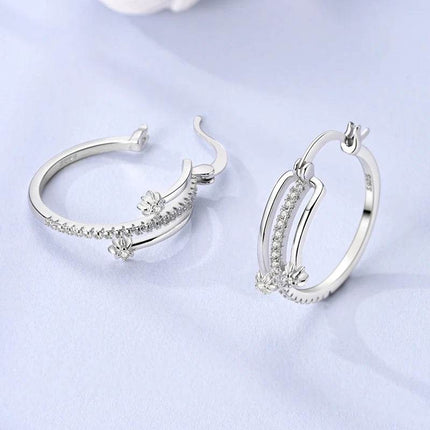 Women 925 Sterling Drop Earrings - Mad Fly Essentials