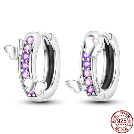 Women 925 Sterling Ladybug Charm Earrings - Mad Fly Essentials