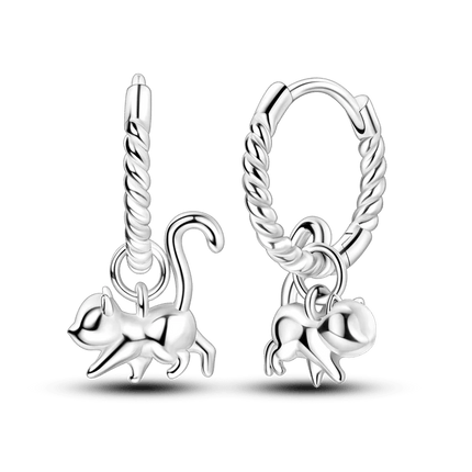 Women 925 Sterling Ladybug Charm Earrings.