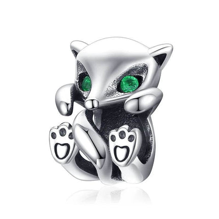 Women 925 Sterling Silver Cat Animal Bead Charm Pendant - Women Accessories - Bamoer - Mad Fly Essentials
