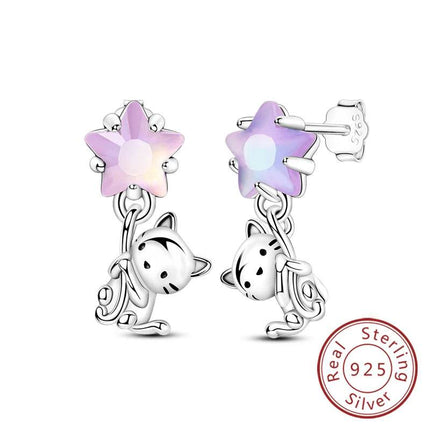 Women 925 Sterling Silver Witch Earrings - Earrings - 925 Sterling Silver - Mad Fly Essentials