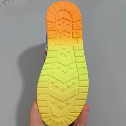 Women Abstract Rainbow Lace Canvas Sneakers - Sneakers - Animal Unicorn - Mad Fly Essentials