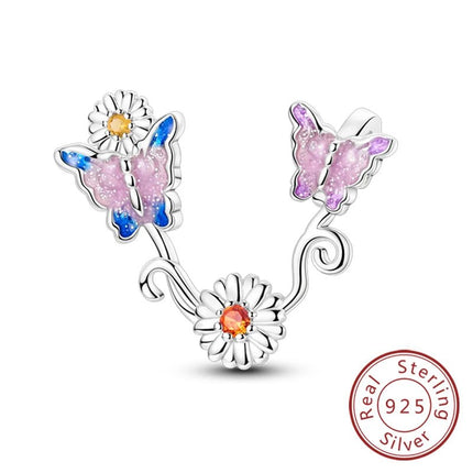 Women Accessories Daisy Flower 925 Sterling Silver Charm - Women Accessories - NABO - Mad Fly Essentials