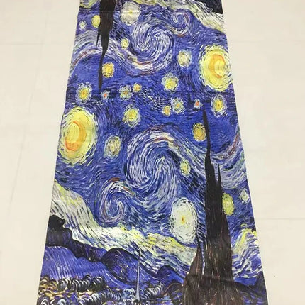 Women Accessories Van Gogh Tassel 3D Scarf - Women Accessories - PMRUN - Mad Fly Essentials