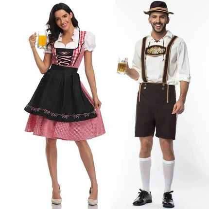 Women Adult Bavaria Oktoberfest Waitress Costume Dress - Costume Dress - Cavalaria Costumes - Mad Fly Essentials