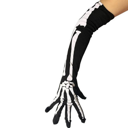 Women Adult Halloween Long Skull Gloves Women Accessories - Women Accessories - Top Party - Mad Fly Essentials