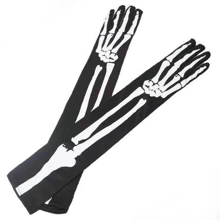 Women Adult Halloween Long Skull Gloves Women Accessories - Women Accessories - Top Party - Mad Fly Essentials