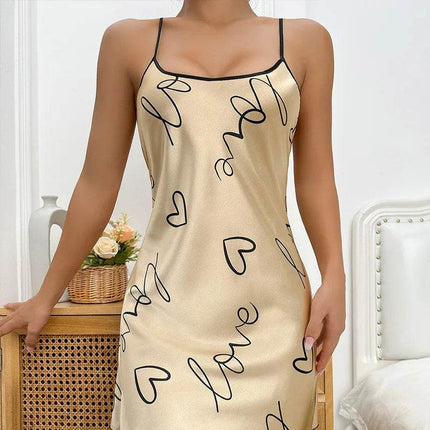 Women Alien Fashion Satin Nightgown - Mad Fly Essentials