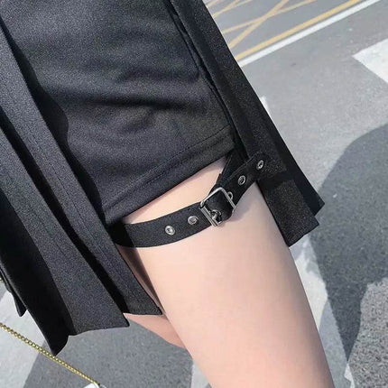 Women All Match Tartan Pleated Mini Skirt - Mini Skirt - InsGoth - Mad Fly Essentials