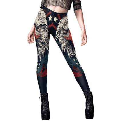 Women American Flag Striped Yoga Fitness Leggings - Fitness Leggings - You're My Secret - Mad Fly Essentials