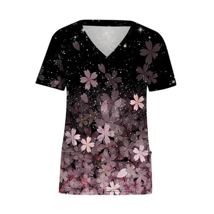 Women Animal Sea - Horse Clinic Uniform Nursing Scrub - Nursing Scrub - Hennar - Mad Fly Essentials