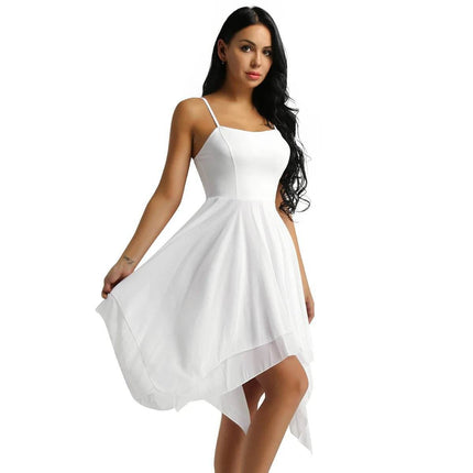 Women Asymmetrical Chiffon Ballet Dance MIDI Dress - MIDI Dress - IIXPIN - Mad Fly Essentials