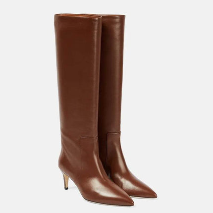 Women Autumn Pointed Slim High Heel Knee High Boots - Boots - ASILETO - Mad Fly Essentials