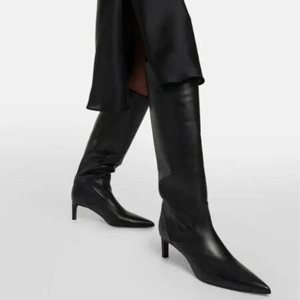 Women Autumn Pointed Slim High Heel Knee High Boots - Boots - ASILETO - Mad Fly Essentials