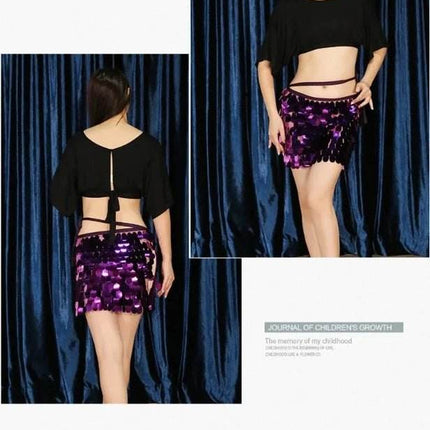 Women Belly Dance 2pc Sequin Costume Set - Mad Fly Essentials
