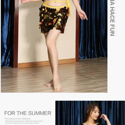 Women Belly Dance 2pc Sequin Costume Set - Costume Set - Vila&Yomi - Mad Fly Essentials