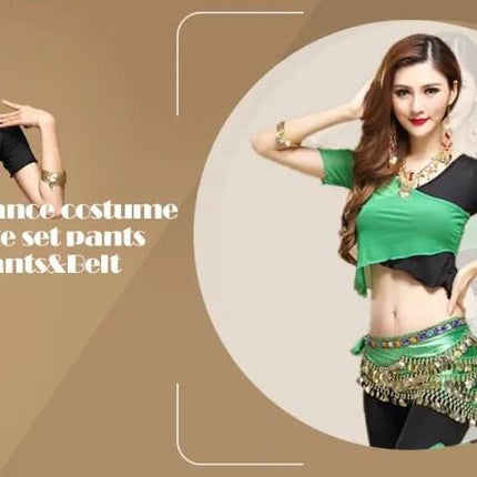 Women Belly Dance 2pc Sequin Costume Set - Costume Set - Vila&Yomi - Mad Fly Essentials