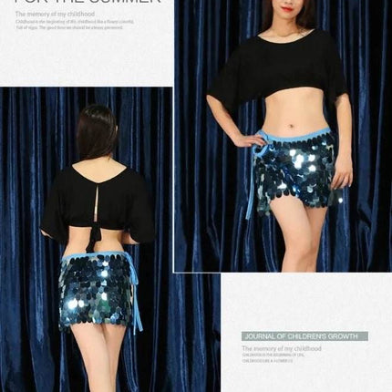 Women Belly Dance 2pc Sequin Costume Set - Mad Fly Essentials