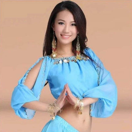 Women Belly Dancing Sequin Top Costume - Mad Fly Essentials