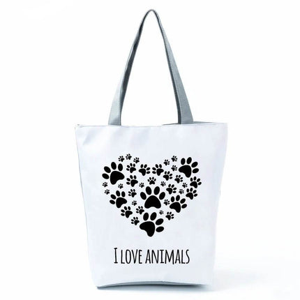 Women Best Dog Mom Love Travel Handbags - Mad Fly Essentials