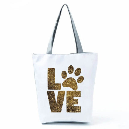 Women Best Dog Mom Love Travel Handbags - Mad Fly Essentials