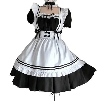 Women Black Cosplay Maid Costume - Costume - Cavalaria Costumes - Mad Fly Essentials