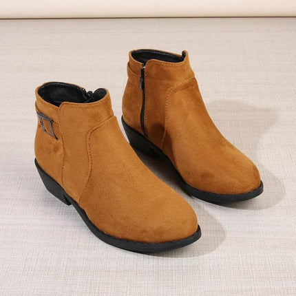 Women Black Leopard Casual Ankle Boots - Boots - YM - Mad Fly Essentials