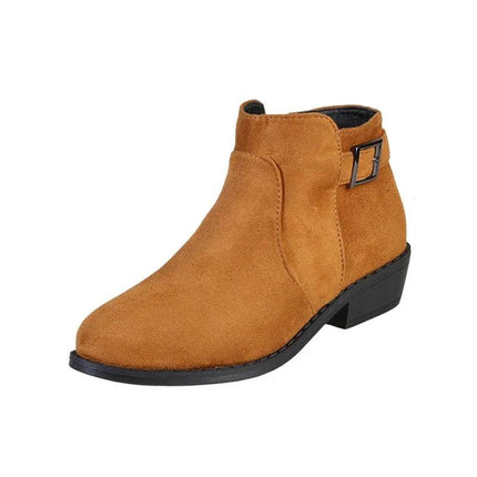 Women Black Leopard Casual Ankle Boots - Boots - YM - Mad Fly Essentials