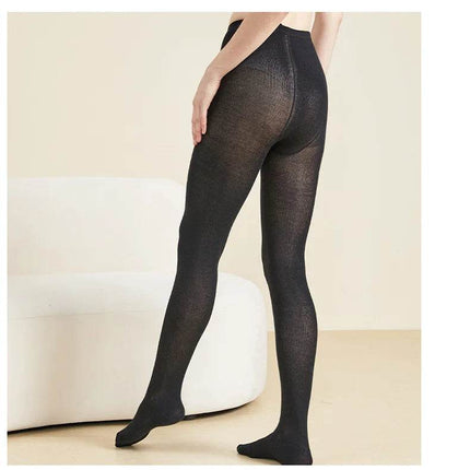 Women Black Skin Mulberry Silk Leggings - Leggings - Peacock Stockings - Mad Fly Essentials