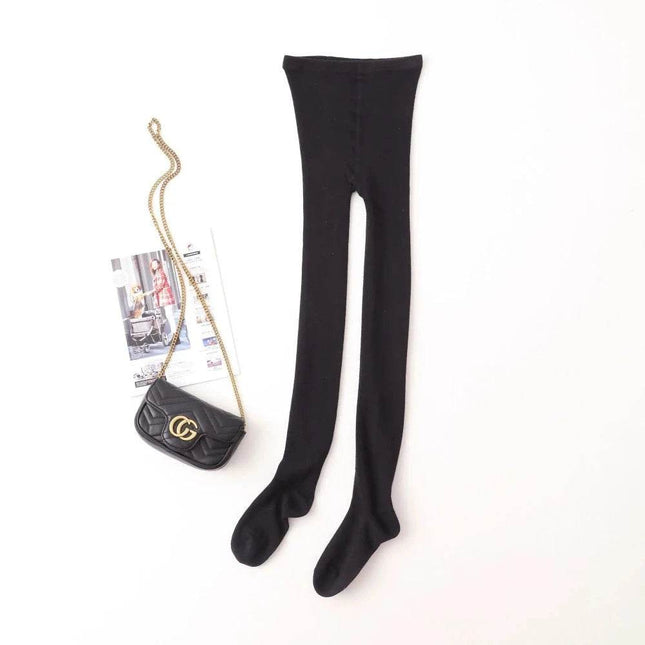 Women Black Skin Mulberry Silk Leggings - Leggings - Peacock Stockings - Mad Fly Essentials