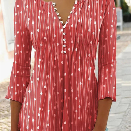 Women Blouse Polka Dot Bottoming Shirt - Women Blouse - Soniaox - Mad Fly Essentials