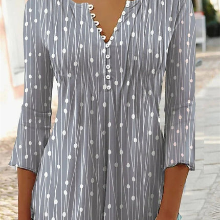 Women Blouse Polka Dot Bottoming Shirt - Women Blouse - Soniaox - Mad Fly Essentials