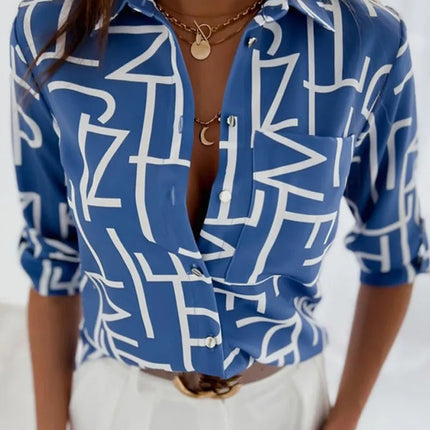 Women Blouse Striped Vertical Long Office Tops - Women Blouse - Vana Javeasen - Mad Fly Essentials
