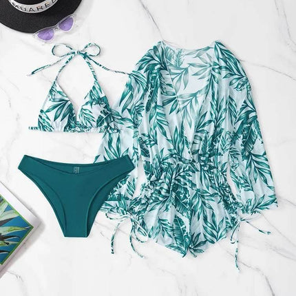 Women Blue Black Retro Bikini Swimwear Set - Swimwear Set - Sophie - Mad Fly Essentials