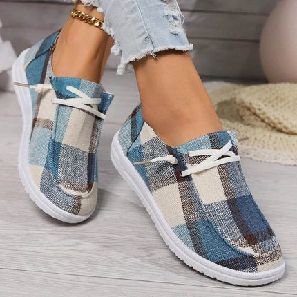 Women Lattice Boat Sneaker Loafer Flats - Mad Fly Essentials