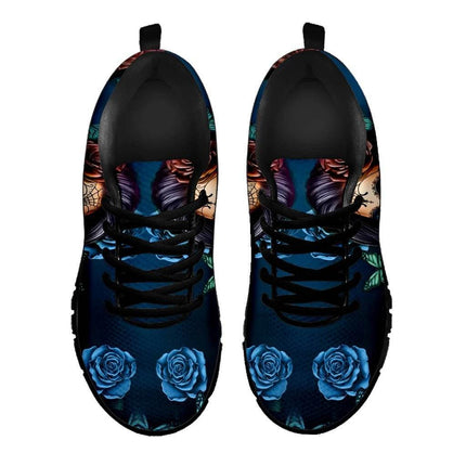 Blue Skull Sugar 3D Butterfly Sneakers Women Footwear - Women Footwear - InstantArts - Mad Fly Essentials