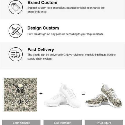 Blue Skull Sugar 3D Butterfly Sneakers Women Footwear - Women Footwear - InstantArts - Mad Fly Essentials