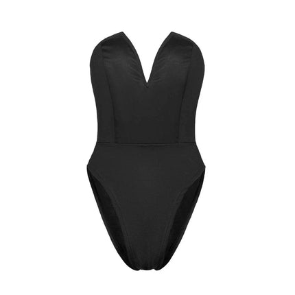 Women Bodysuits Backless Deep V Romper - Romper - Jocoo Jolee - Mad Fly Essentials