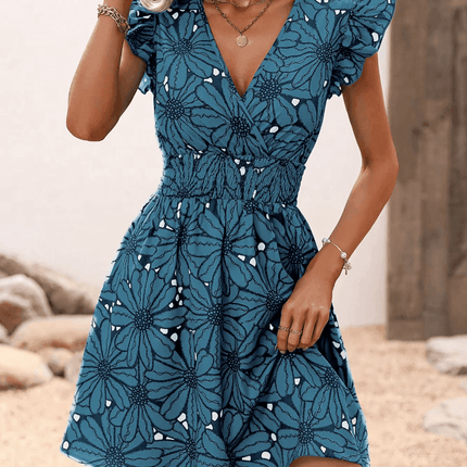 Women Bohemian Floral Mini Dress - Mini Dress - Nice - Forever - Mad Fly Essentials