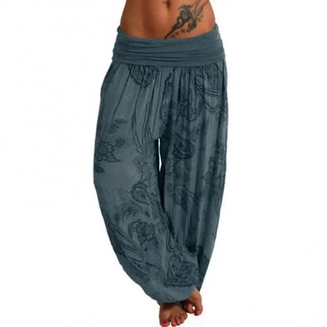 Women Bohemian Paisley Yoga Harem Pants - Harem Pants - Sfit - Mad Fly Essentials
