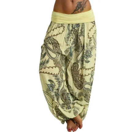 Women Bohemian Paisley Yoga Harem Pants - Harem Pants - Sfit - Mad Fly Essentials