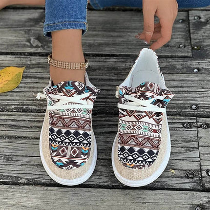 Women Bohemian Shallow Mouth Thick Sole Sneakers - Sneakers - Animal Unicorn - Mad Fly Essentials